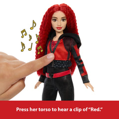 Disney Descendants: The Rise Of Red Doll  Singing Red Doll With Movie-inspired CloThes & Accessories, Sings “Red”