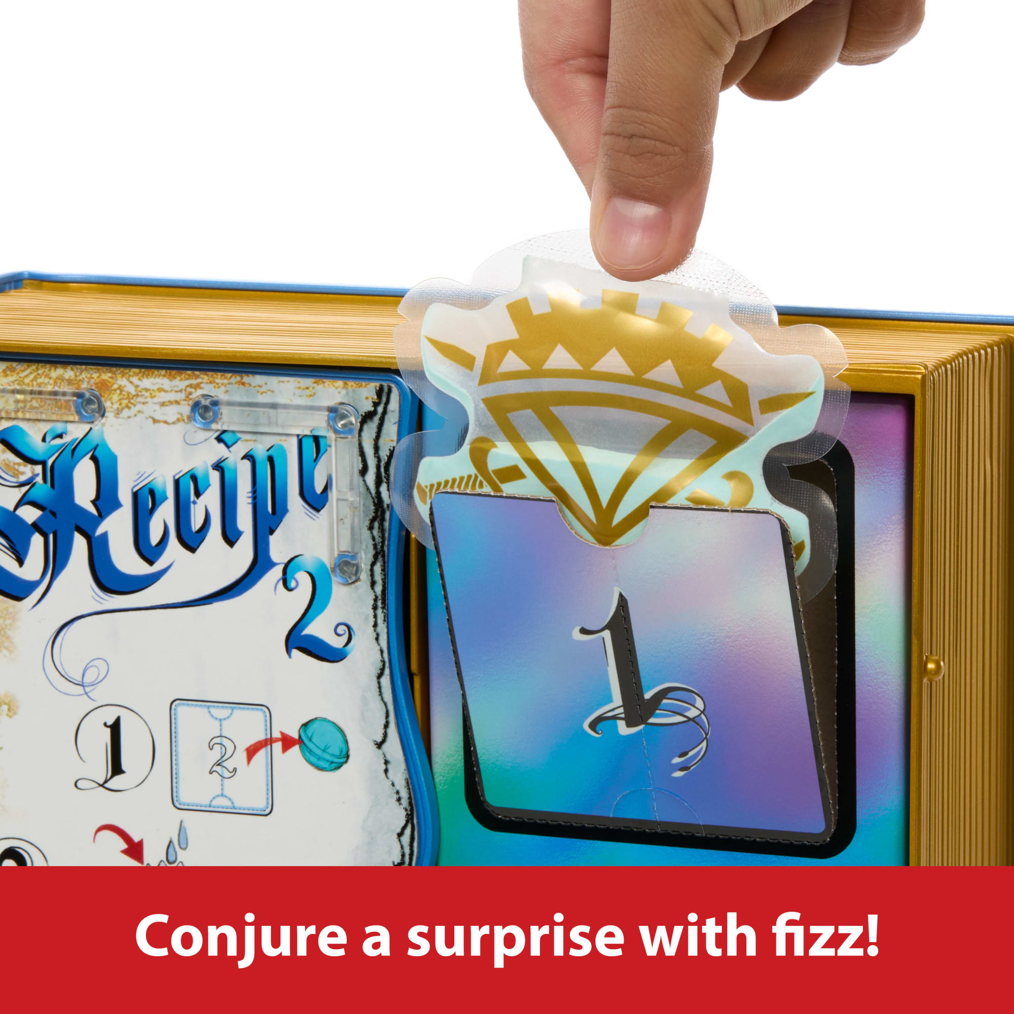 Disney Descendants: The Rise Of Red  The Sorcerer's Cookbook With Doll, Fizz, Slime & Doll Reveal Surprises