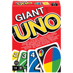 Jeu de Cartes Familial Uno Avec 108Cartes Géantes
