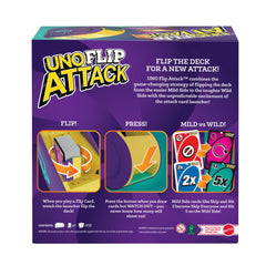 Uno Flip Attack™  Jeu de Cartes Pour enfants, Adultes et Familles