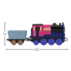 Thomas & Friends Toy Train, Ashima Diecast Push-Along Engine With Cargo, Preschool Toy