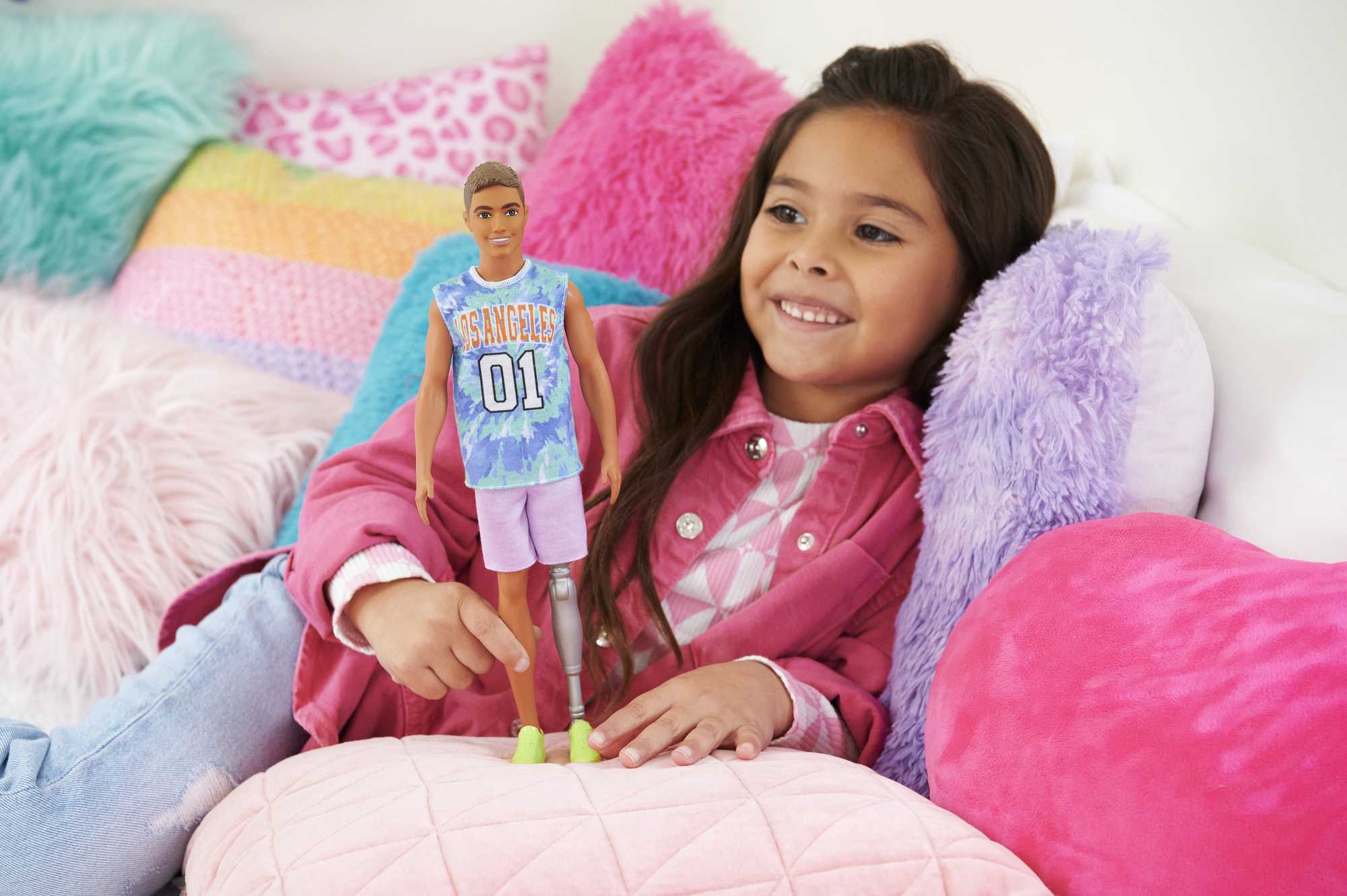 Barbie Ken Fashionistas Doll #212 With Jersey And Prosthetic Leg