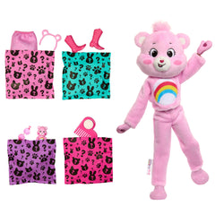 Barbie Cutie Reveal Care Bears Poupée et Acc. Costume Gailourson