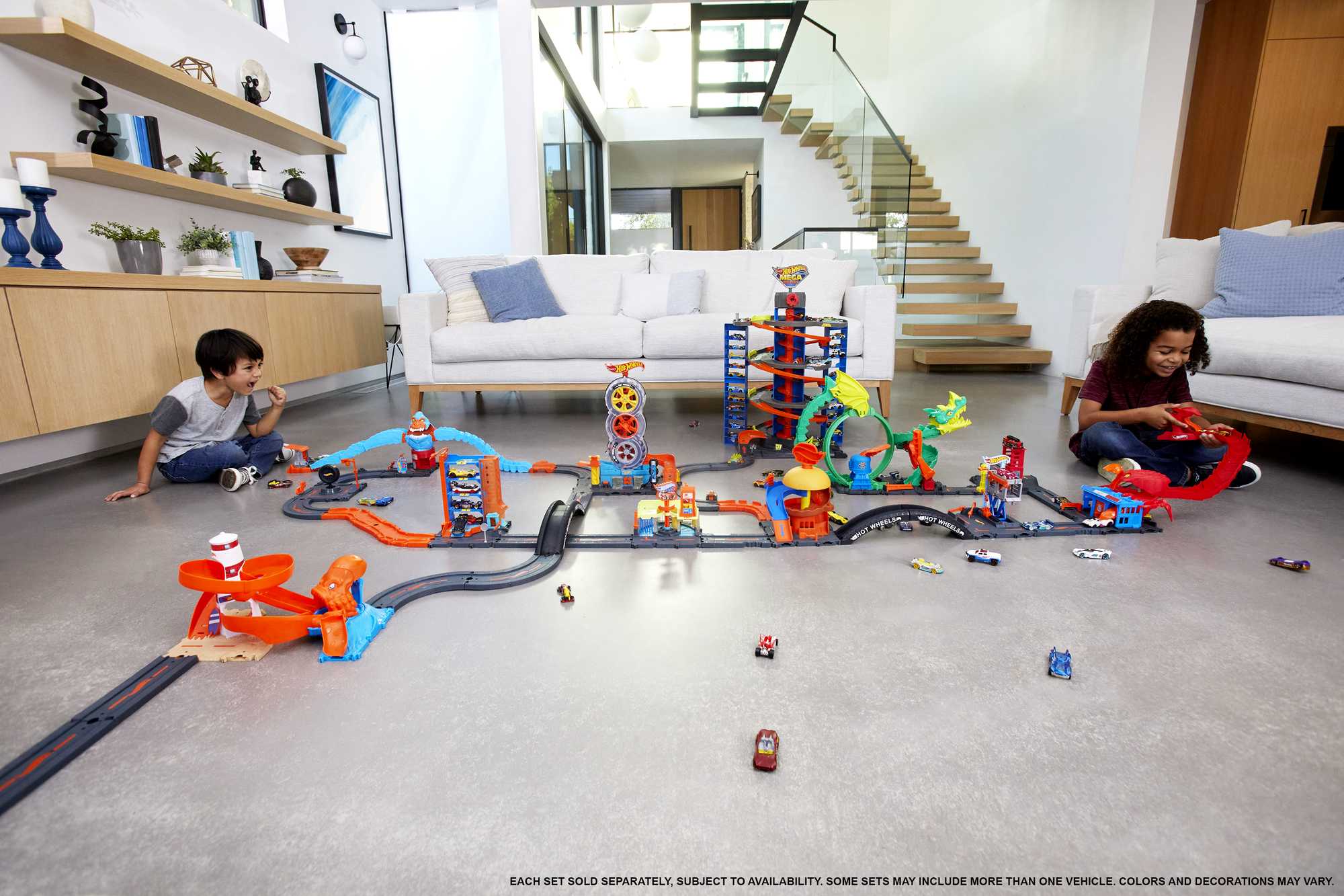 Hot Wheels City Pista de Juguete Paquete para Construcción
