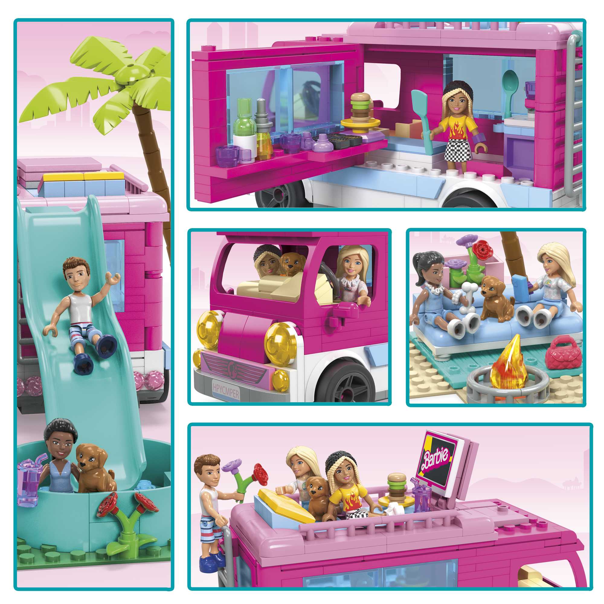 Mega Barbie-Aventure en Camping-Car de Rêve-Coffret de Construction