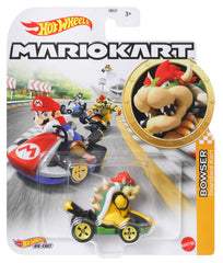 Hot Wheels Mario Kart Veículo de Brinquedo Kart Padrão Bowser