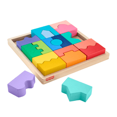 Fisher-Price Juguete para Bebés Rompecabezas Geométrico Didáctico de Madera