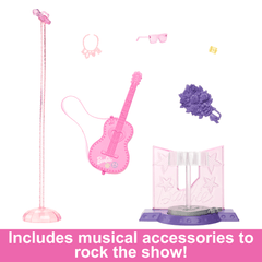Barbie Pop Star Doll with Brown Hair & Pink Guitar