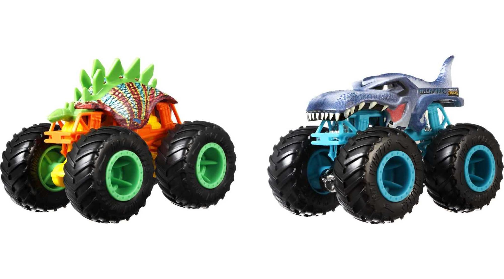 Hot Wheels Monster Trucks Veículo de Brinquedo Pacote Surpresa 2 Carros Escala 1:64
