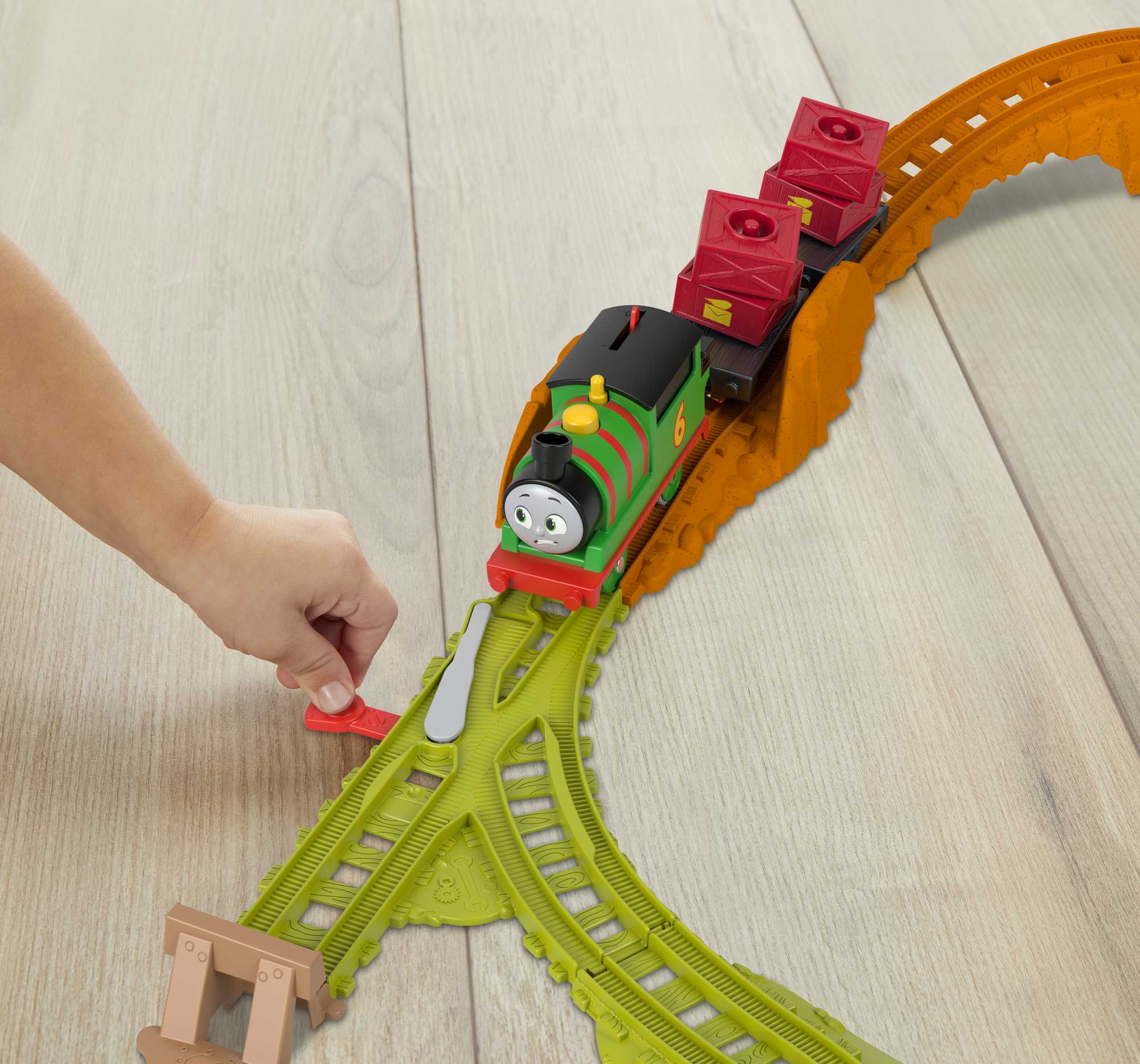 Thomas et ses Amis La Tournée de Livraison de Percy, Locomotive Mot.