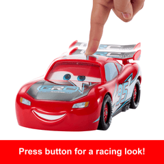 Disney And Pixar Cars Global Racers Cup Drift & Race Lightning Mcqueen Toy Vehicle With 2 Modes