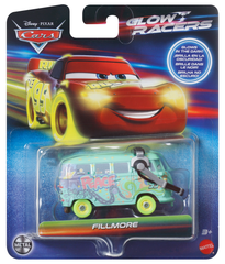 Disney And Pixar Cars Glow Racers Vehicles, Glow-in-The-Dark 1:55 Scale Die-Cast Toy Cars