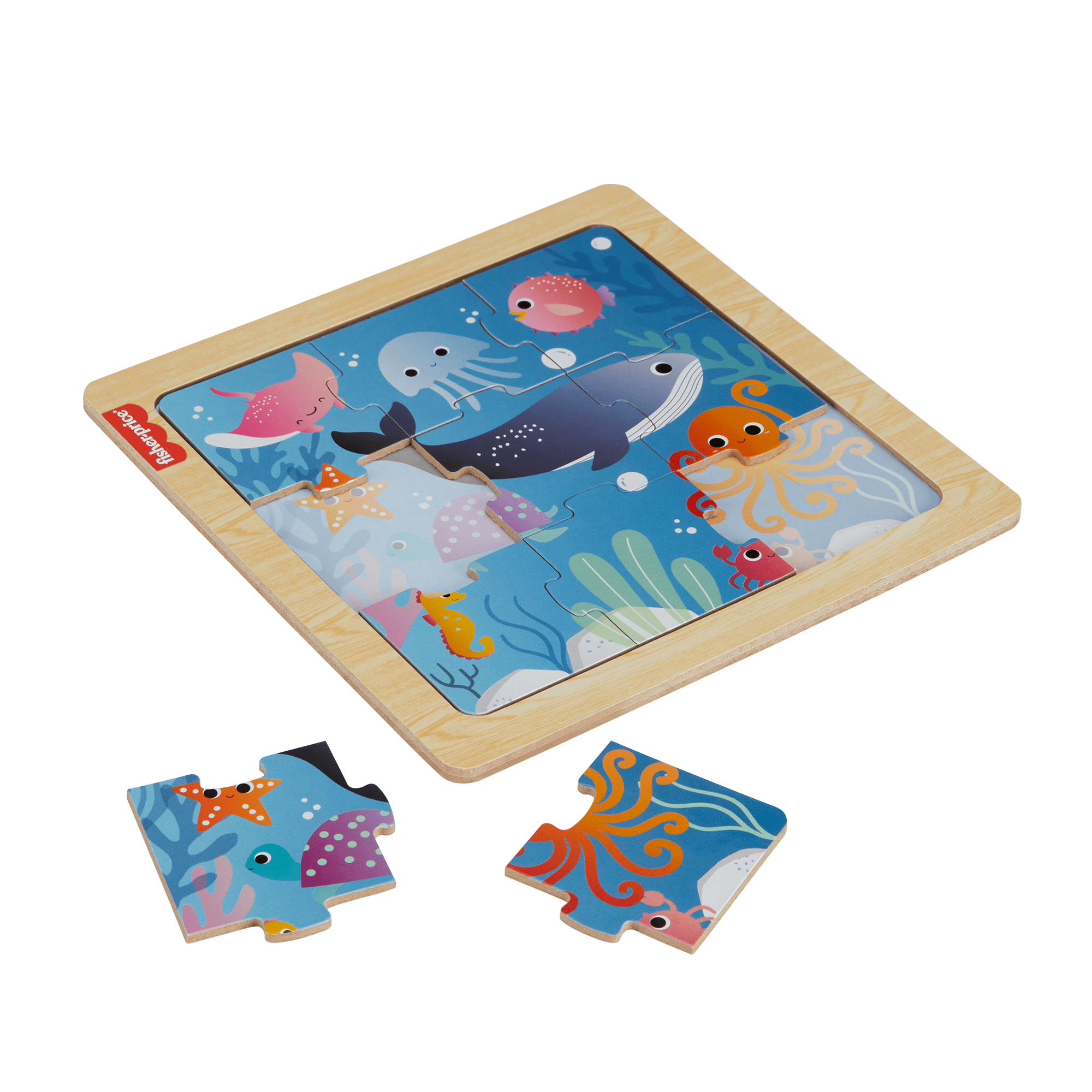 Fisher-Price Juguete para Bebés Mis Primeros Rompecabezas de Madera